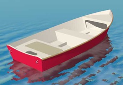 Трехмерное изображение лодки